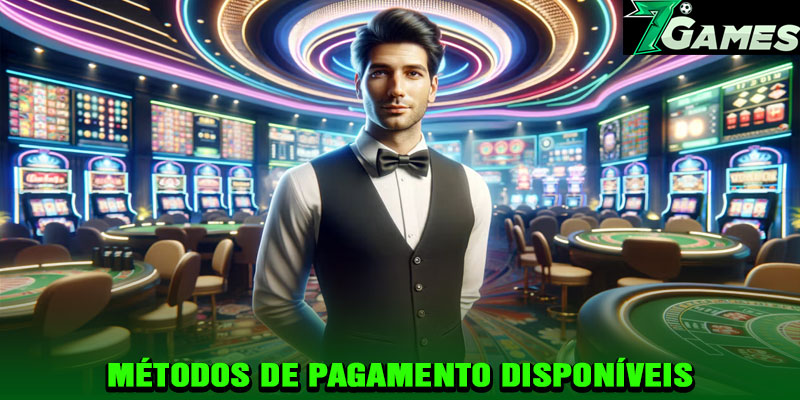 Métodos de pagamento disponíveis