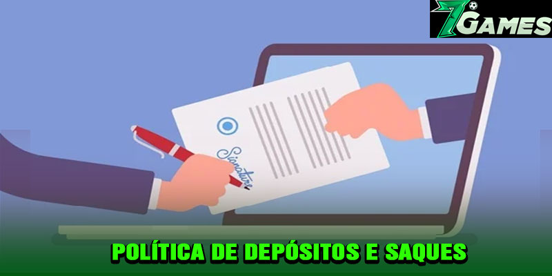 Política de depósitos e saques