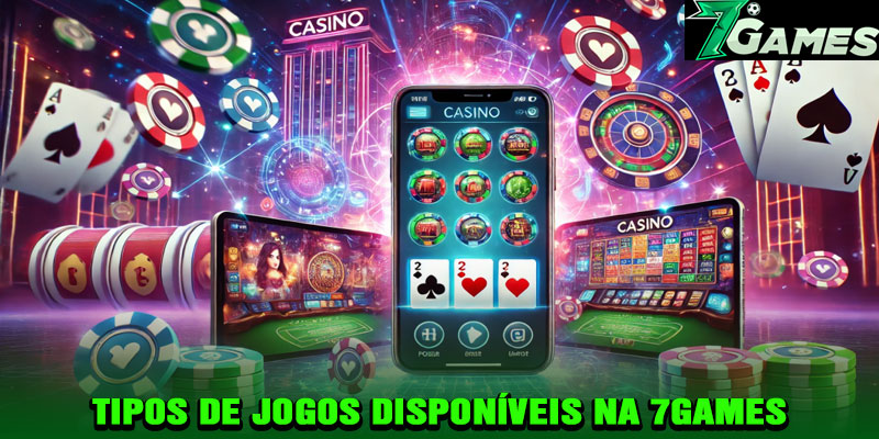 Tipos de Jogos Disponíveis na 7Games